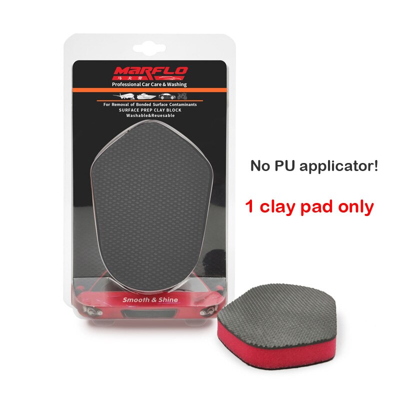 Paint Care Magic Clay Bar Block mouse clay pad Car Cleaning Sponge Auto Detailing Tools Marflo Car Wash Clean for Waxing: only 1 M pad