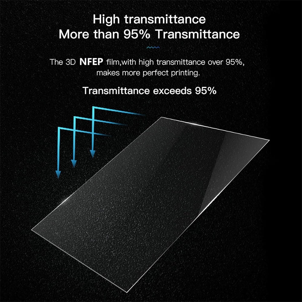 10.1 Inch NFEP Film 280x200x0.127mm PFA Film For ELEGOO Saturn 4 Ultra Saturn 3 Ultra Saturn 2 LCD 3D Printer Parts Accessories