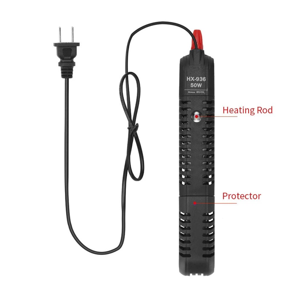 NICREW – chauffe-eau Submersible pour Aquarium 50-500W, avec affichage LCD, réglable, température constante, eau chaude
