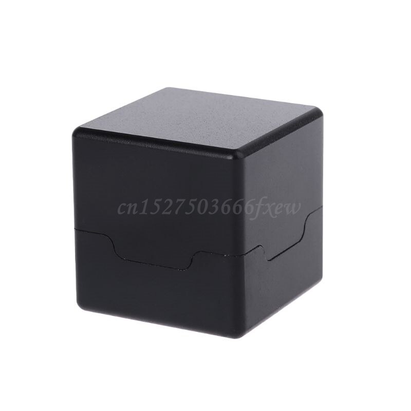 Pocket Biljartkeu Krijt Houder Aluminium Draagbare Mini Cue Tips Krijt Zwembad Krijt Carrier Case Box: Black