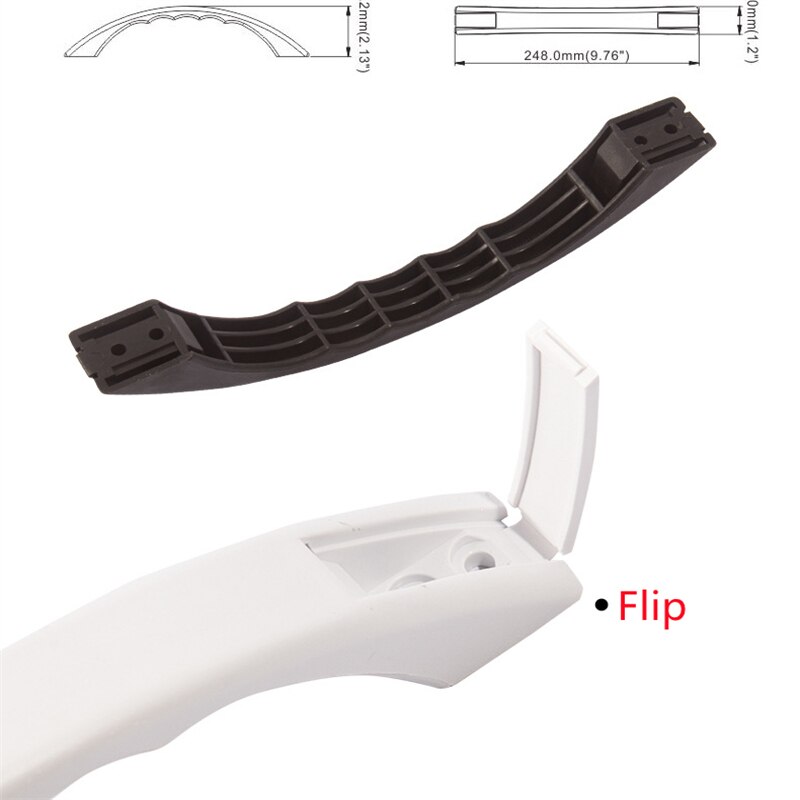 9.8In All Weather Plastic Grab Handle Entry Door Assist Bar For RV Trailer Camper Motor Home Cargo Trailer Boat-OEM Replacement