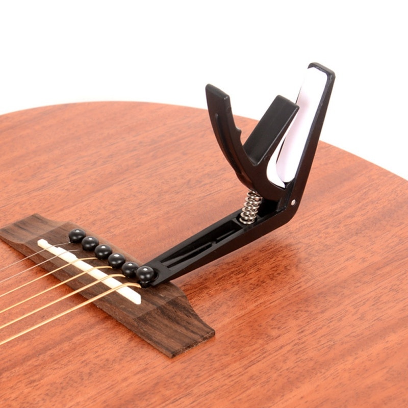 Aluminiumslegering stemme guitar tuner klemme nøgle trigger capo til akustisk elektrisk musikalsk guitar capo