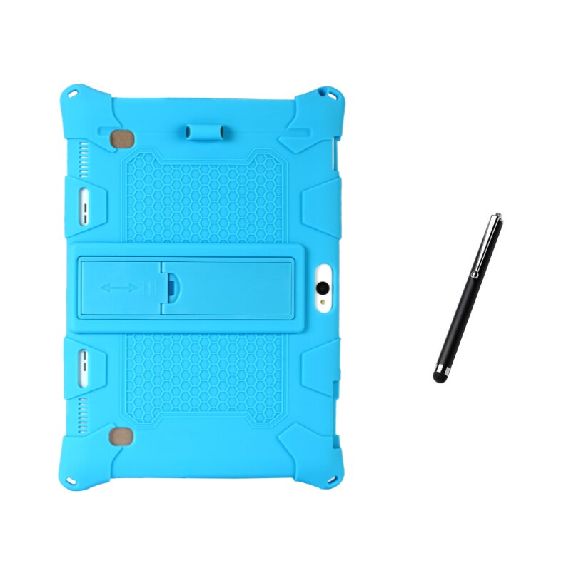 funda tablet 10 pulgadas Nueva silicona suave funda tablet 10.1 pulgadas Cubierta trasera a prueba de golpes de Tablet PC Android: Light Blue
