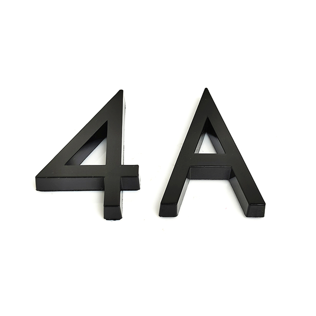 Etiqueta autoadhesiva con letras y números de casa, placa de número de puerta para exteriores, apartamento, oficina, casa, calle, buzón, etiqueta