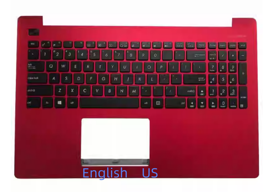 US/Russian Laptop Keyboard for ASUS X503 X503M F503 X553 X553M X553MA K553M K553MA F553M F553MA topcase keyboard with cover C: Silver