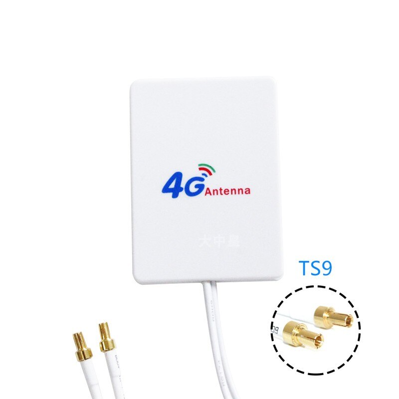 Realizador de sinal 3g 4g lte, acompanha cabo de extensão de duas cabeças, alto ganho, 28dbi, antena pequena plana externa, 2m