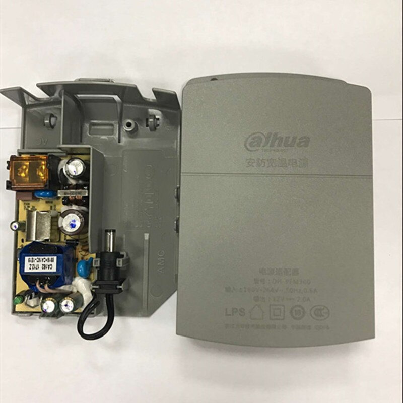 Dahua Outdoor Power Supply CCTV Adapter DH-PFM300 Waterproof Output 12V 2A Input 180~260V Power Switch for cctv camera