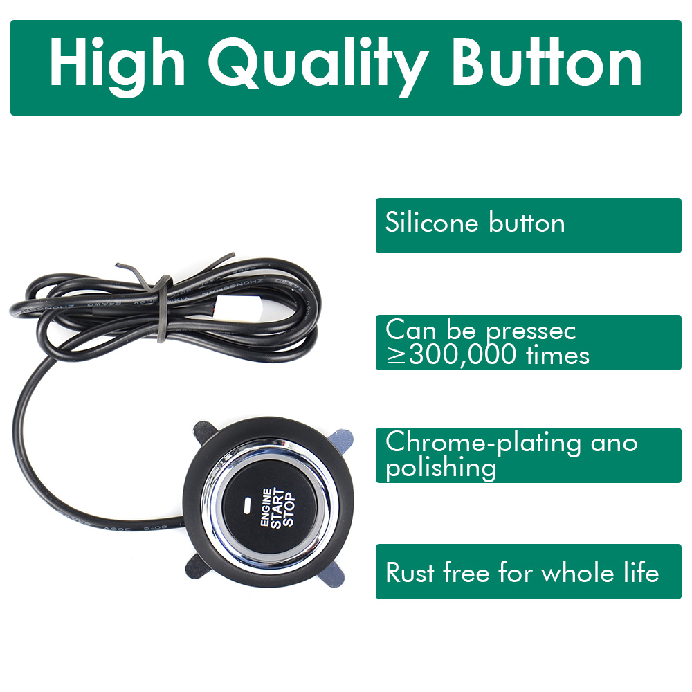 Auto car keyless entry start system one start stop engine push button vehicle alarm PKE remote start dropshiping