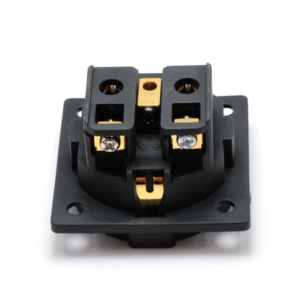 YTER FI-E30 Electrical Plug - Pure Copper Schuko Socket - Gold Plated - 15A Rated Current