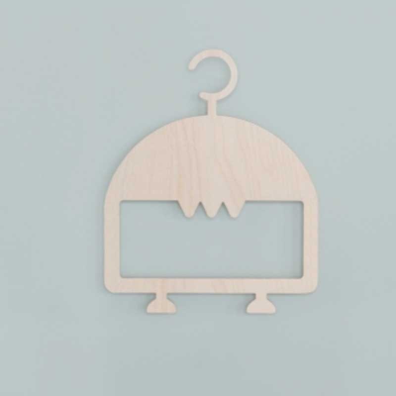 Perchero de madera portátil para ropa de bebé, 5 piezas, decoración para habitación de niños, guardería,: 11