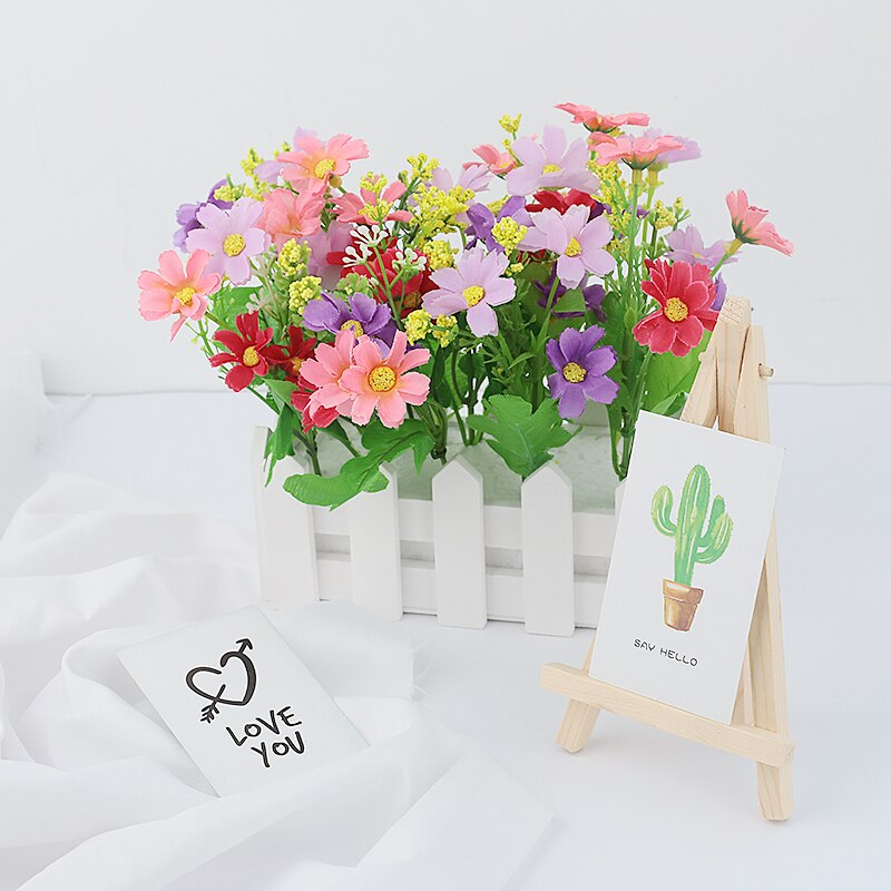 Mini fleur artificielle clôture hangar 16x8 cm pour maison chambre déco pour photographie arrière-plan accessoires Studio Photo bricolage ornement