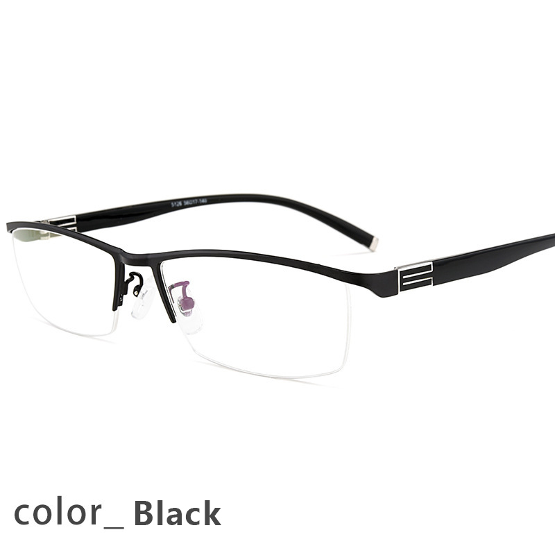 Popular Men Prescription Glasses Quality Multifocal Photochromic Reading Glasses Custom Anti-fatigue Astigmatism Myopia Eyeglass: black frame