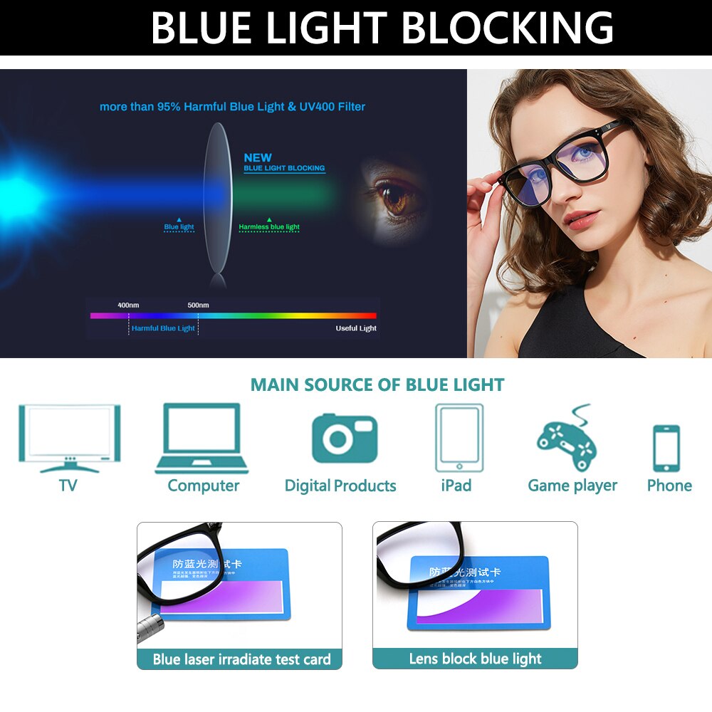 Leopard Blue Light Glasses for Women Men Eye Protection Eyewear Blue Ray Blocking Glasses Office Computer Goggles
