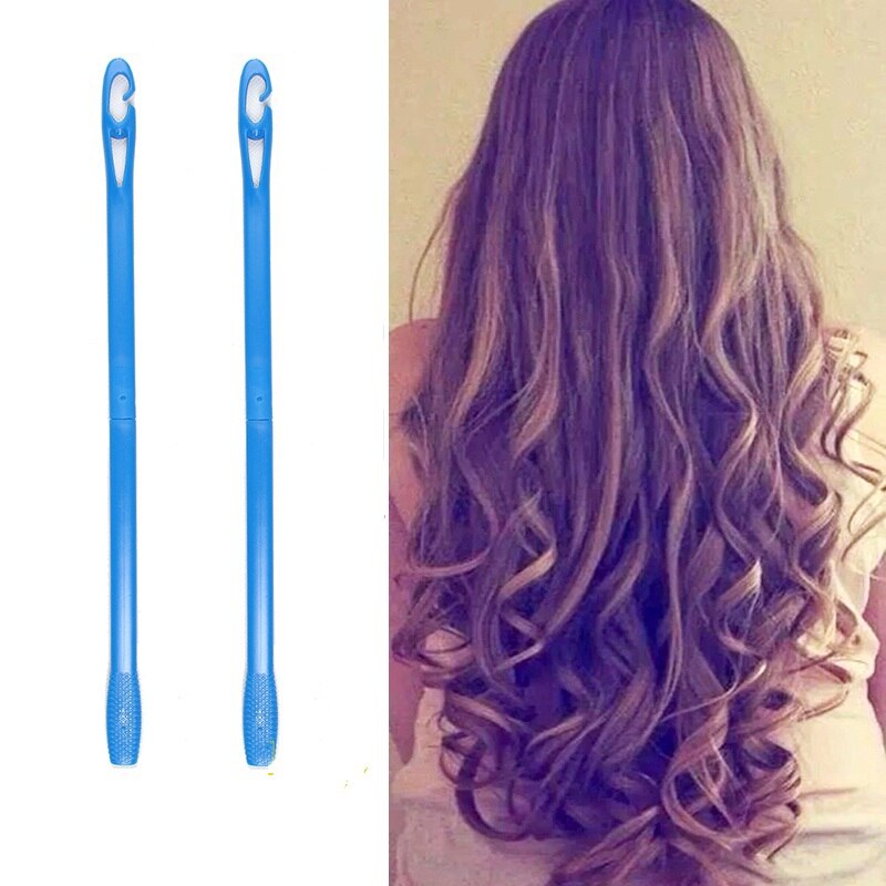 18/20pcs Plastic Hair CurlersLong Hair Curler Hair Roller Spiral Curls Easy Usage with Sticker Hook Styling Tools