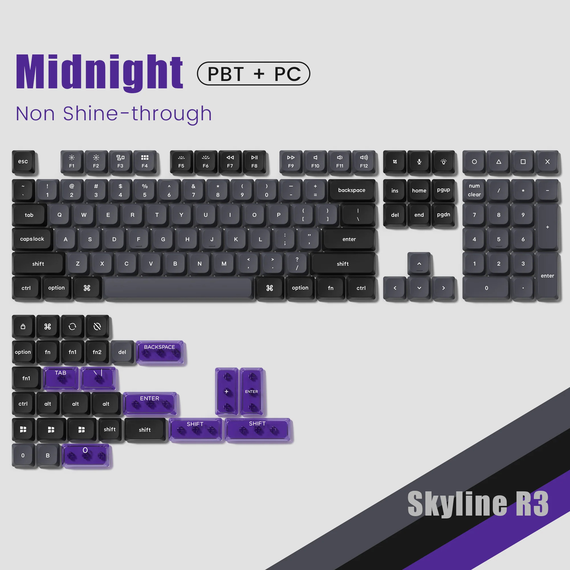 138 toetsen Low Profile PBT Keycaps Custom Double Shot Slim MX Keycaps voor Gateron Cherry MX mechanische schakelaars gamingtoetsenborden: Blauw