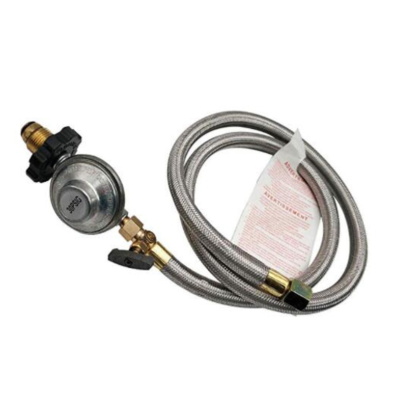 4 ft højtryks gaspejs udskiftningsdele pol type 30 psi propan regulator med reguleringsventil