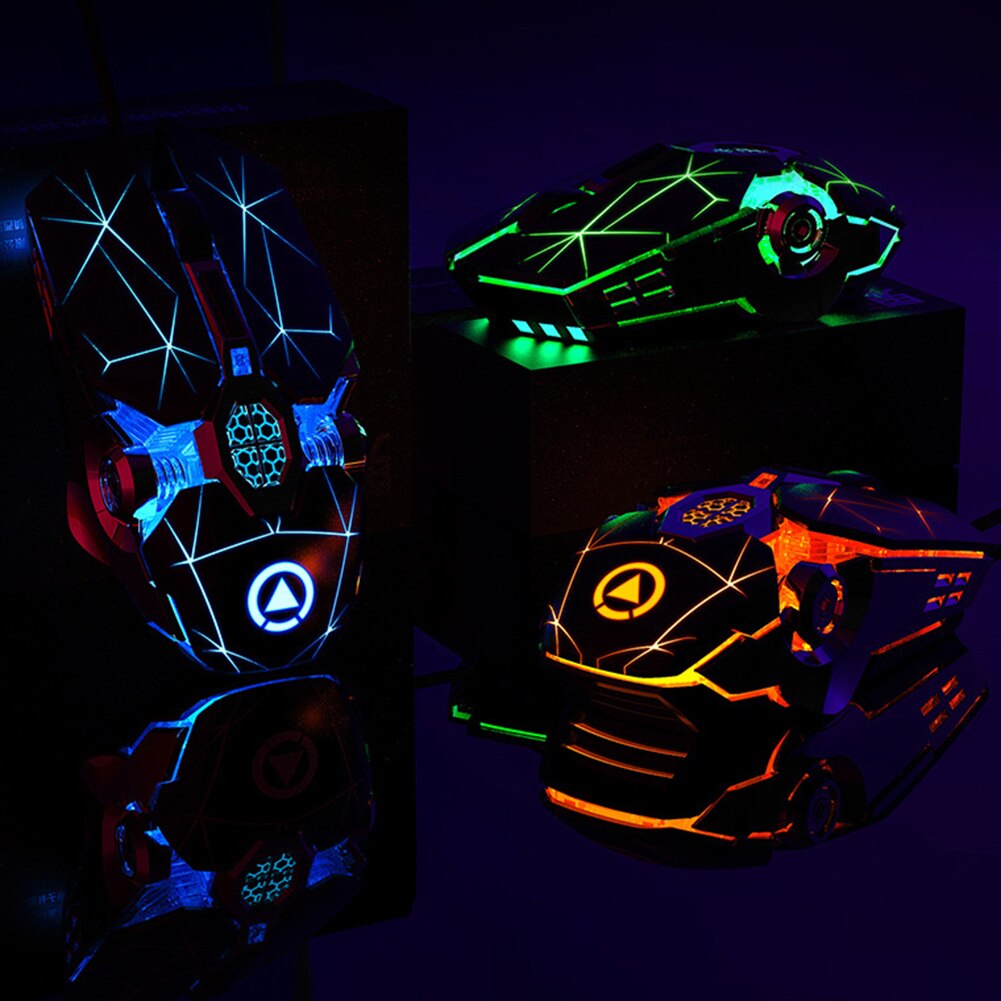 Gaming Mouse Ricaricabile Senza Fili Del Mouse Silenzioso Retroilluminato A LED 2.4G USB 1600DPI Optical Mouse Ergonomico Gamer Desktop Per PC del computer portatile