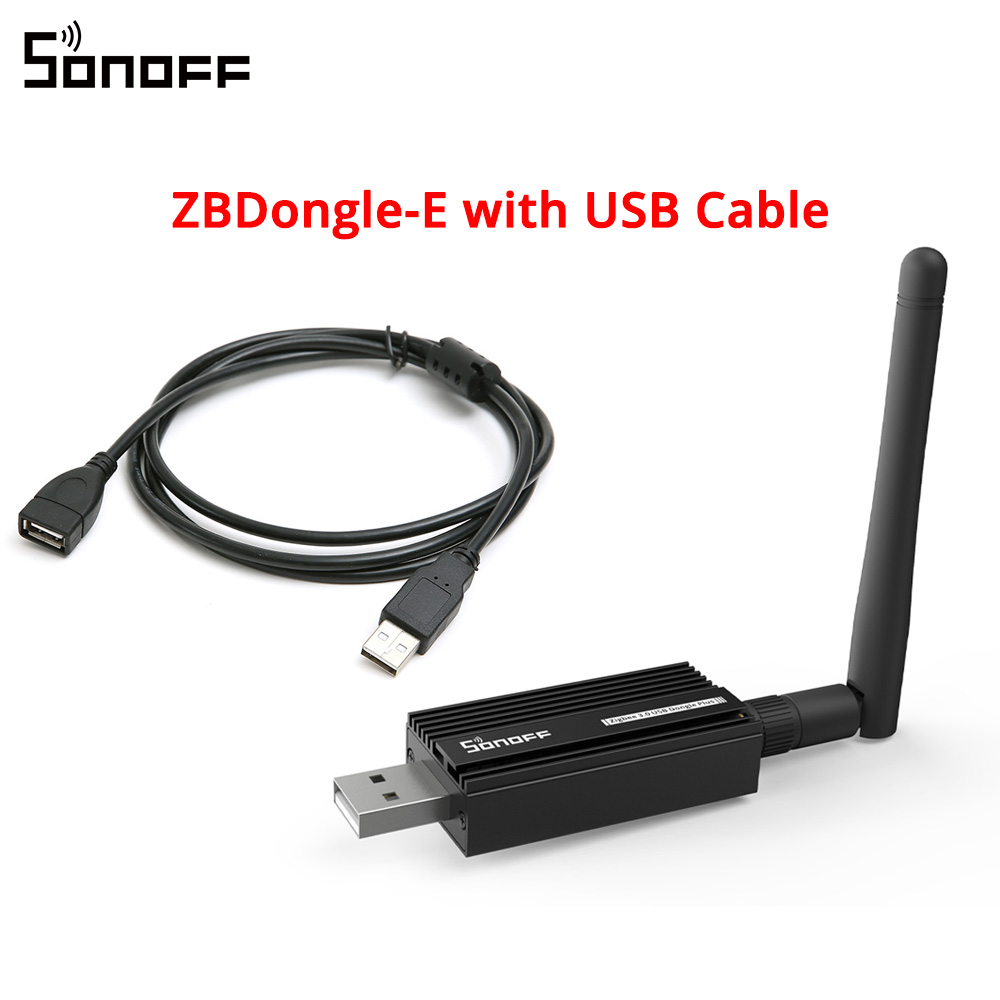 Sonoff Zb Dongle-E Usb Dongle Zigbee 3.0 Gateway Analyzer Draadloze Zigbee Router Met Antenne Zha Zigbee2MQTT Interface Capture: Bundel3