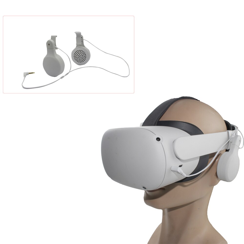 Praktische Vr Glas Headset Verstelbare Geluidsisolerende Koptelefoon Voor Oculus Quest 2 Vr Glas Vr Headset