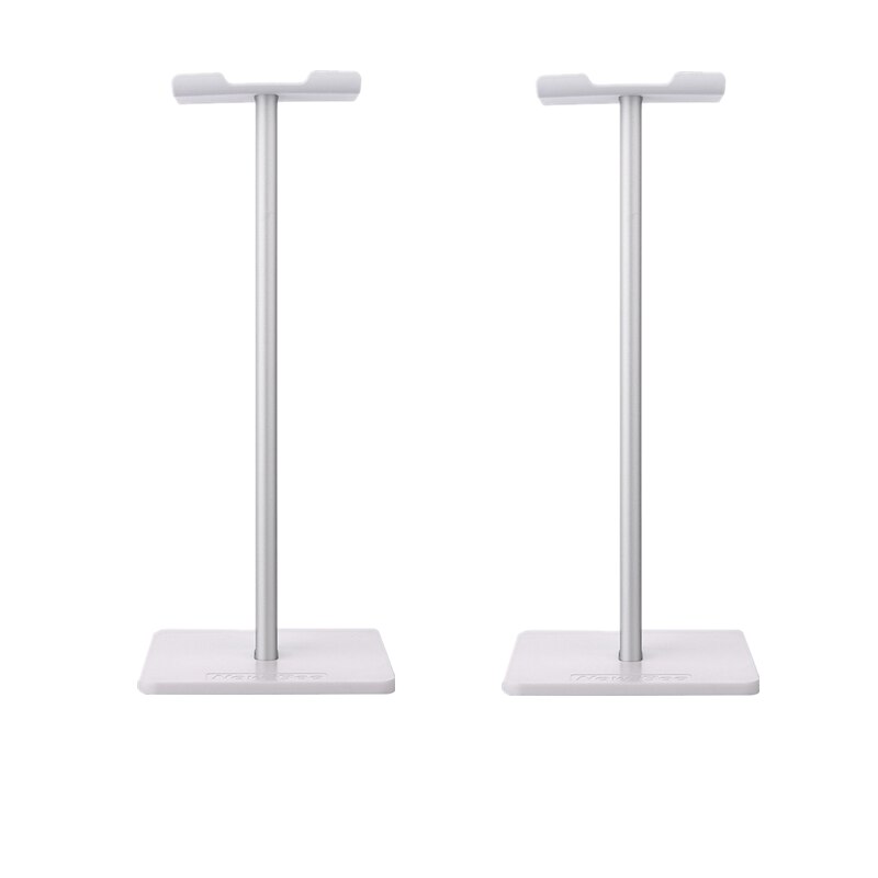 Headphone Stand - Aluminum Alloy & TPU - Desk Mount Rack Holder - Universal for All Headphones: White 2 pcs