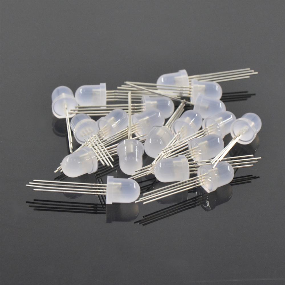 5-1000 stks DC5V Diffuus Ronde hoed RGB LED met WS2811 5mm F5 8mm F8 pixels Arduino led chips RGB full kleur adresseerbare LEDs