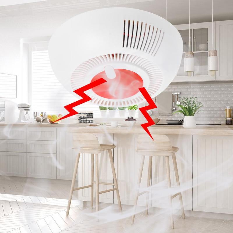Wireless Smoke Fire Alarm Detector Sensor Home Security Sensitive Alarm Strong Stability Anti-White Light fire equipment