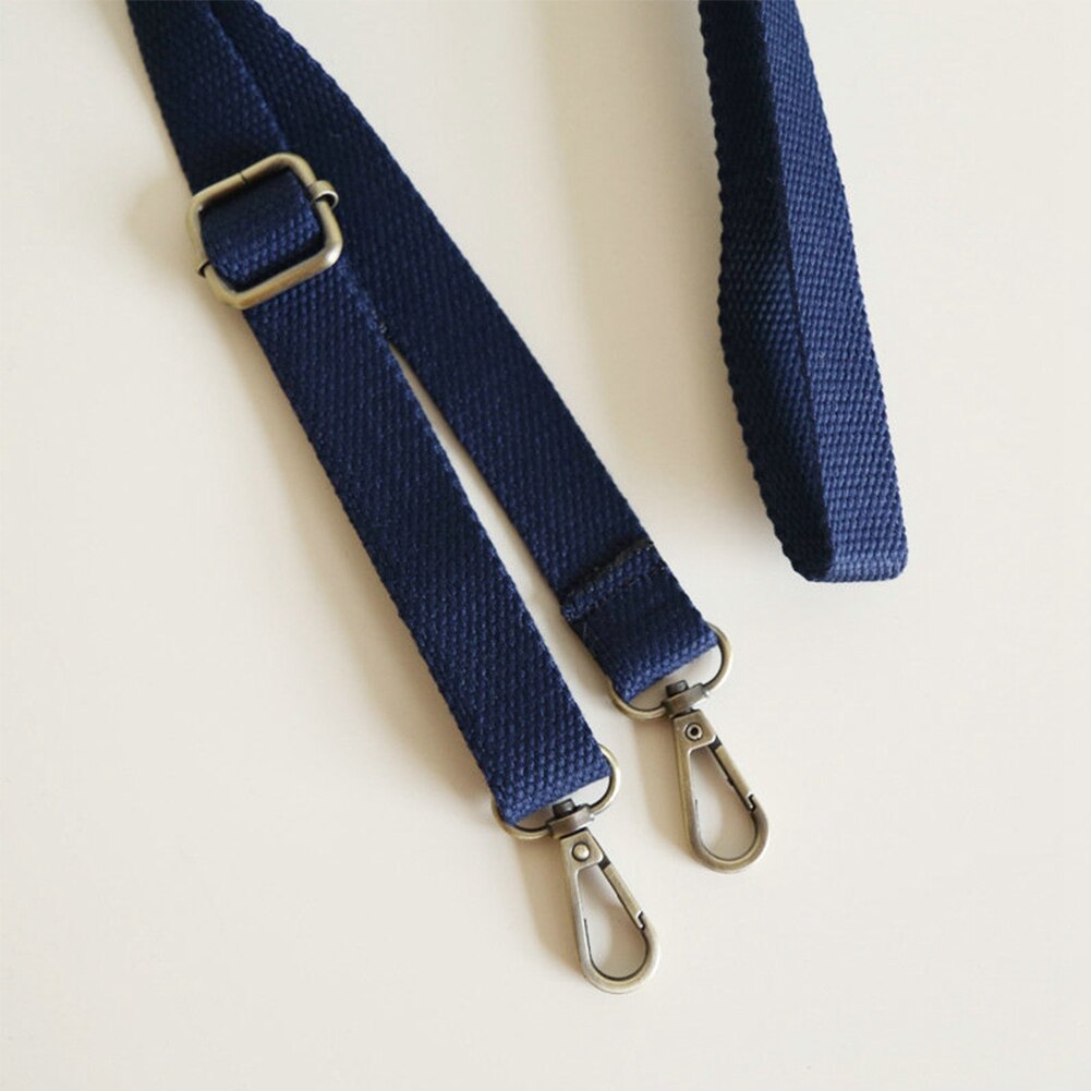 Klämma på handväv handväska rem axeljusterbar crossbody bälte byte: Mörkblå