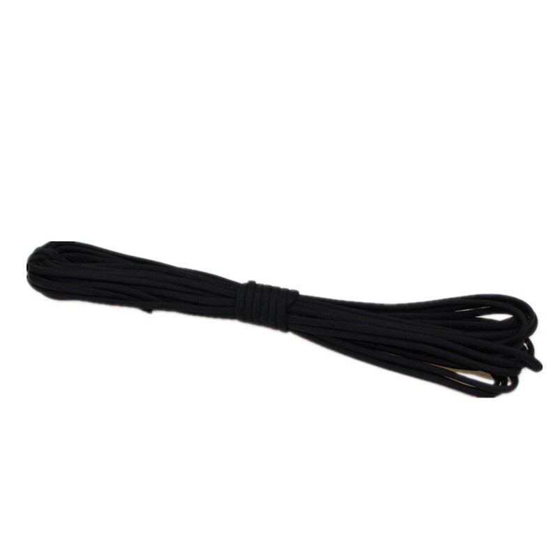 33ft 7 Cord Strand Paracord 550 Parachute Cord Lanyard Rope Mil Spec Cuerda EDC GEAR Carabiner Camping Survival Kit Equipment: black / 33ft(10meter)