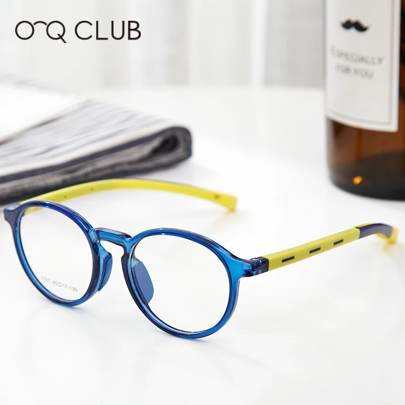 O-Q CLUB enfants lunettes myopie optique lunettes garçons filles Anti lumière bleue TR90 Silicone Flexible enfants lunettes montures 2501