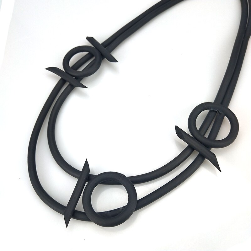 UKEBAY, collar con colgante gótico, collares de Gargantilla cortos para mujer, joyería india, fabricación de caucho, accesorios hechos a mano, al por mayor
