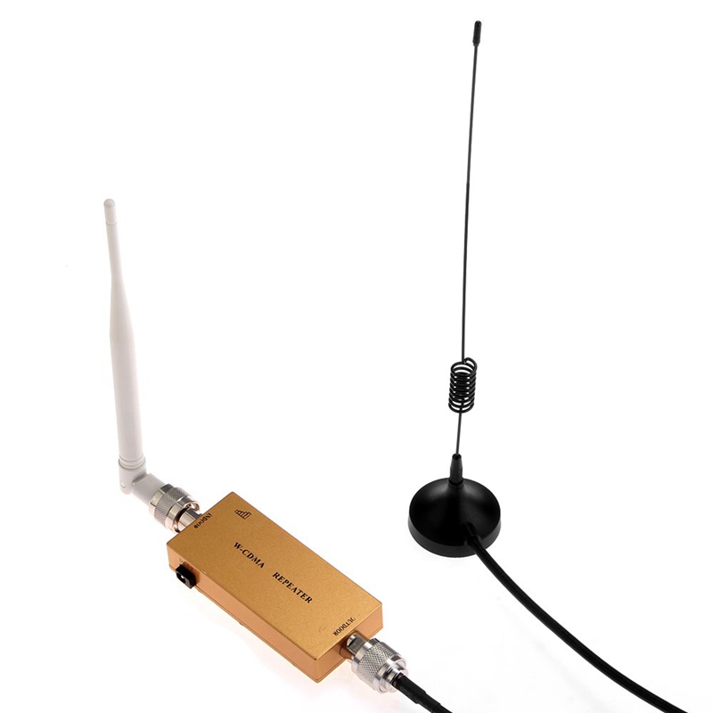 Verstärker UMTS WCDMA 3G Verstärker Signal Verstärker für Handy, Mobiltelefon + Antenne Gold