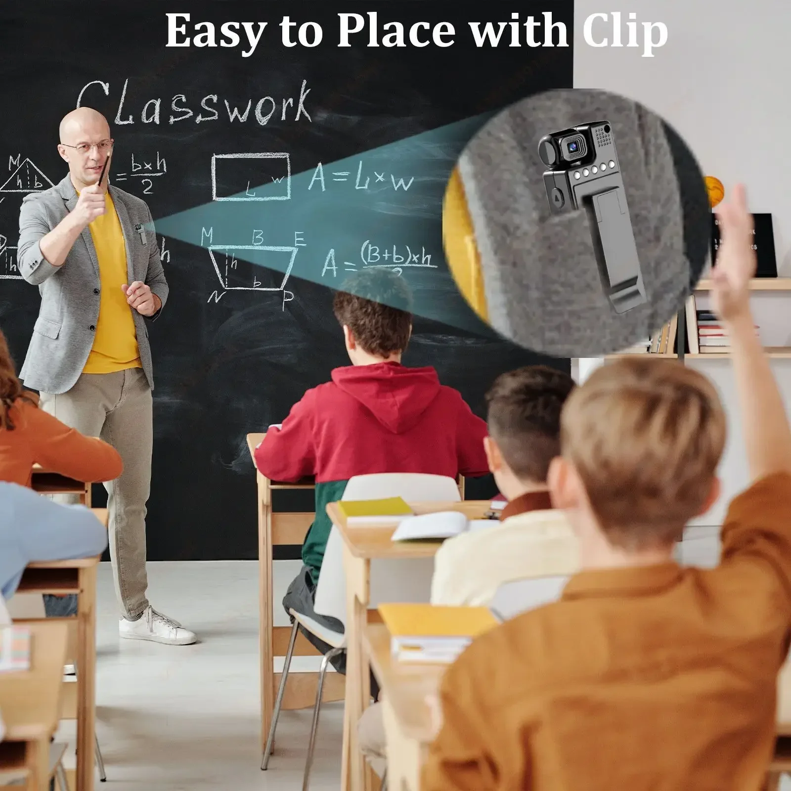 Xiaomi 8k hd mini actiecamera met wifi, 180 ° draaibare achterclip, ir-nachtzicht, sportcamera, reiscamera, fietser, videorecorder