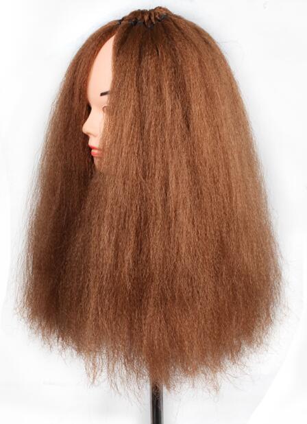 Extensions capillaires brésiliennes synthétiques sans cheveux gris pré-boucle, au Crochet, 18 pouces: n ° 30