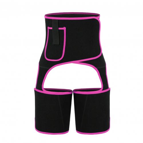 Mallas deportivas de cintura alta para mujer, Leggings con cinturón, levantamiento de cadera, accesorios de equipo de Fitness: Rose Red / LlXL