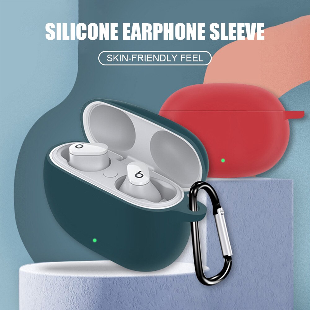Funda de silicona para auriculares Beats Studio, cubierta protectora de piel para Apple Beats Studio, funda con llavero,