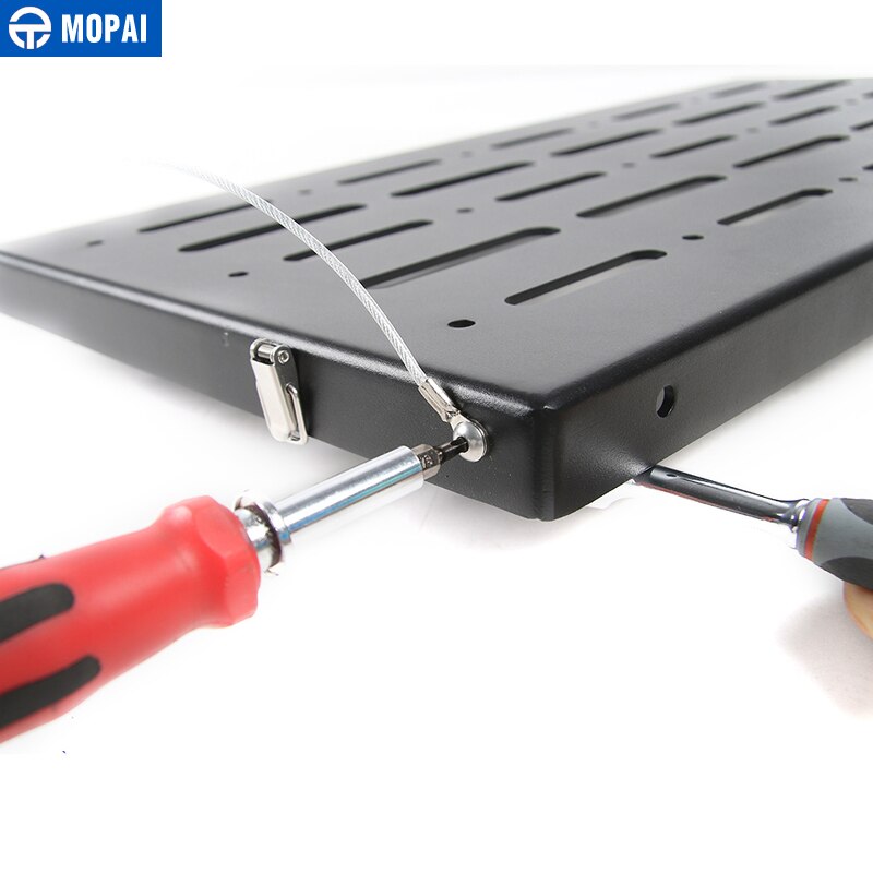 MOPAI Car Interior Trunk Rear Door Rack Cargo Luggage Carrier Shelf Storage Rack for Jeep Wrangler JK 2007 Accessories