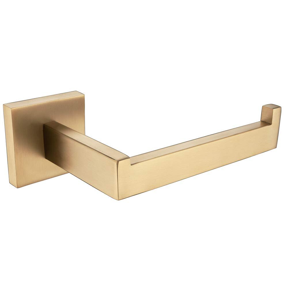 Toilet Paper Holder Tissue Roll Holder Hanger Matte Black Bathroom Accessories Wall Mount держатель для туалет: brushed gold
