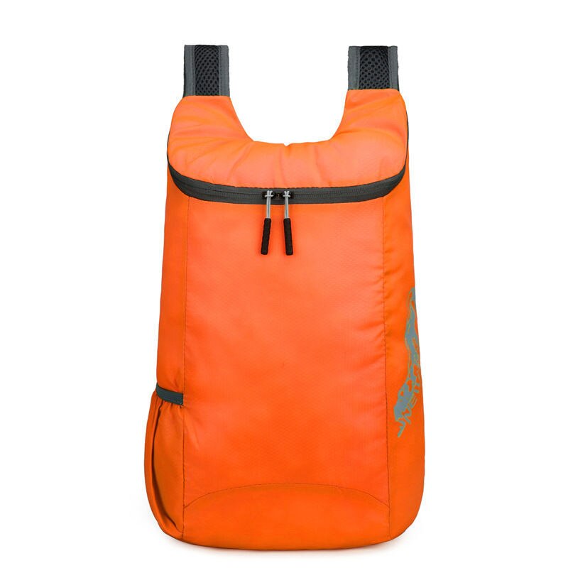 Zwemmen Opbergtas Mannen Vrouwen Ultralight Opvouwbare Tas Lichtgewicht Packable Rugzak, Opvouwbare Tas: Orange