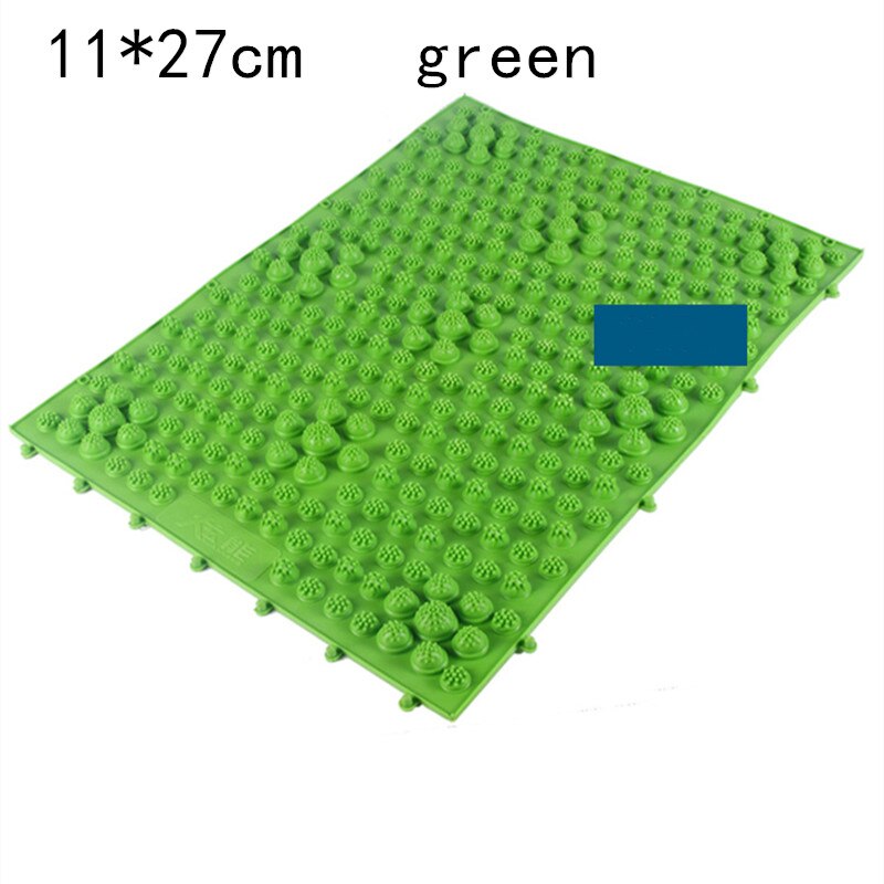 1Pc Reflexologie Voetmassage Pad Teen Druk Plaat Mat Bloedsomloop Shiatsu Mat: green