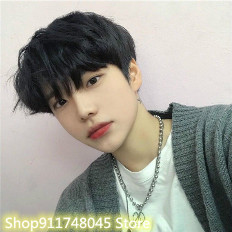 Unisex Short Fluffy Wig Headgear Matte Full Wig For Man Or Cool Women