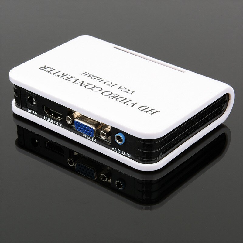 Convertisseur VGA vers HDMI 1080p, avec audio, livre connecté à un ordinateur, moniteur, HW2220