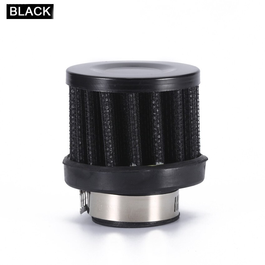 R-EP Universal 25mm filtro de aire de coche Clip-On Auto redondo de admisión de frío cónico 1 pulgada Mini filtros de aire: BLACK