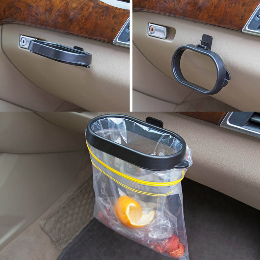 Universal Trash Can frame for Car Automoboiles Trash Bin Frame Auto Garbege Waste Bag Holder Plastic Organizer Box Accessories