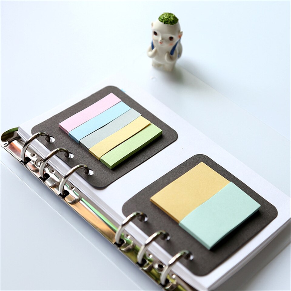 2 Stks/set A5 A6 Spiraal Notebook Sticky Note Planner Index Stickers Dokibook Accessoire Planner Notebook Accessoires