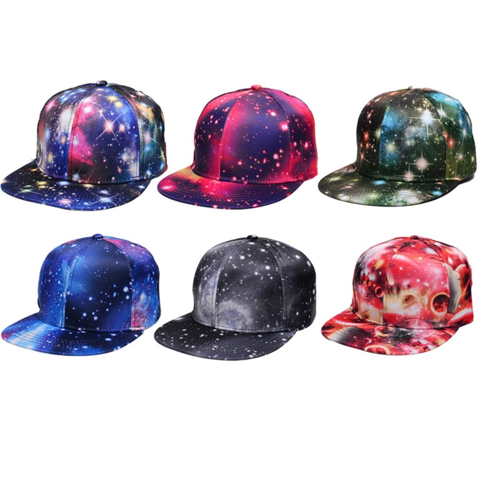 Tie-dye star baseball cap forår sommer snapback hatte mænd og kvinder trend justerbar flerfarvet hip hop hat