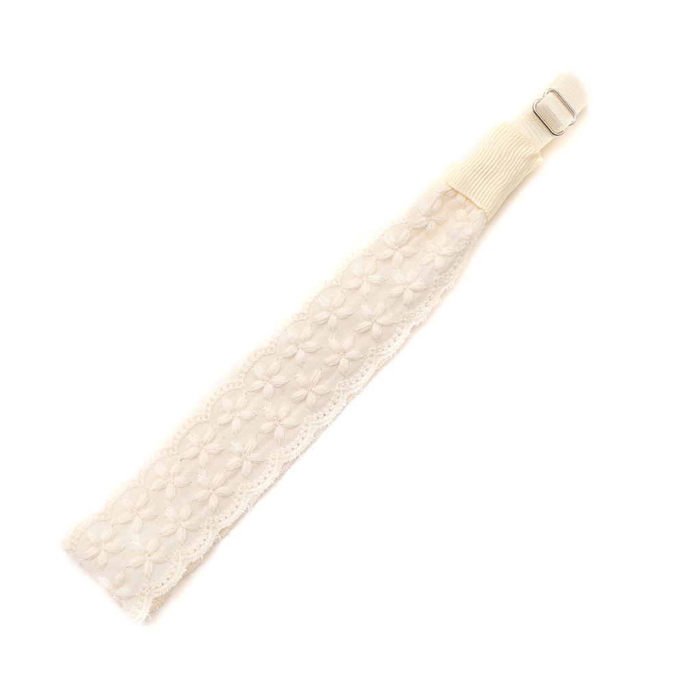 Cotton Eyelet Ribbon Hair Accessories Dressy headband bow clip For Girl