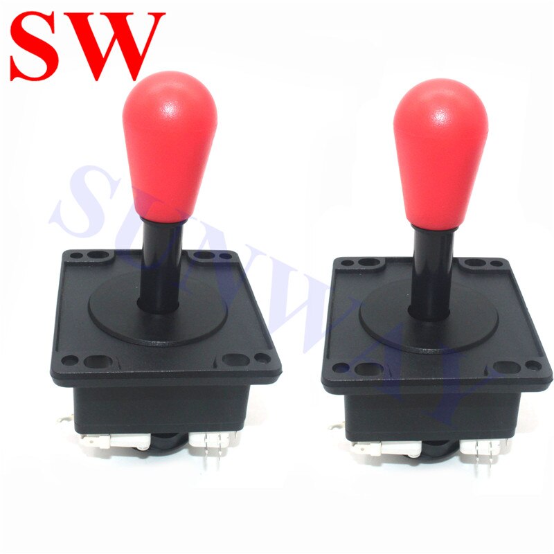 2pcs Red/Black happ Arcade joystick American Style Joystick with Microswitches for Arcade Jamma Vending Machine: Red