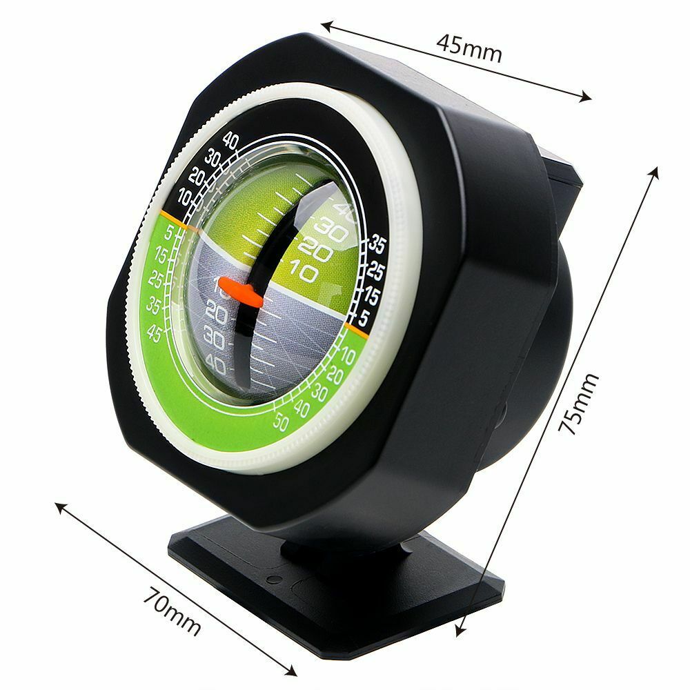 AOutdoor Luminous Slope Meter LED Car Compass Angle Slope Meter Balancer Measure Equipment for Auto Car Vehicle Boat Tourism