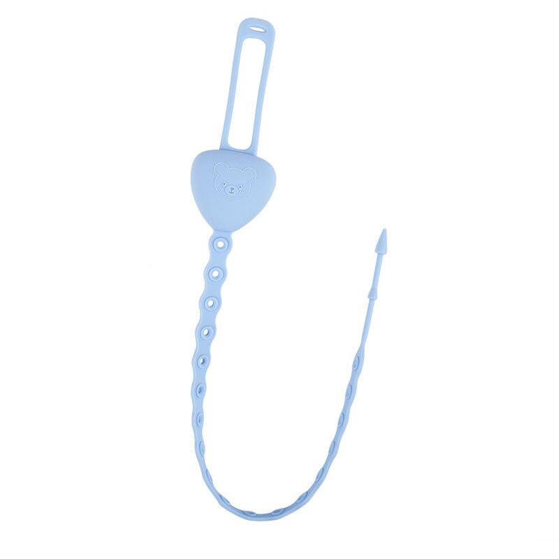 Silicone Baby Bijtring Fopspeen Ketting Kind Fopspeen Anti Ketting Voor Pasgeborenen Peuter Speelgoed Geboorte: Blue