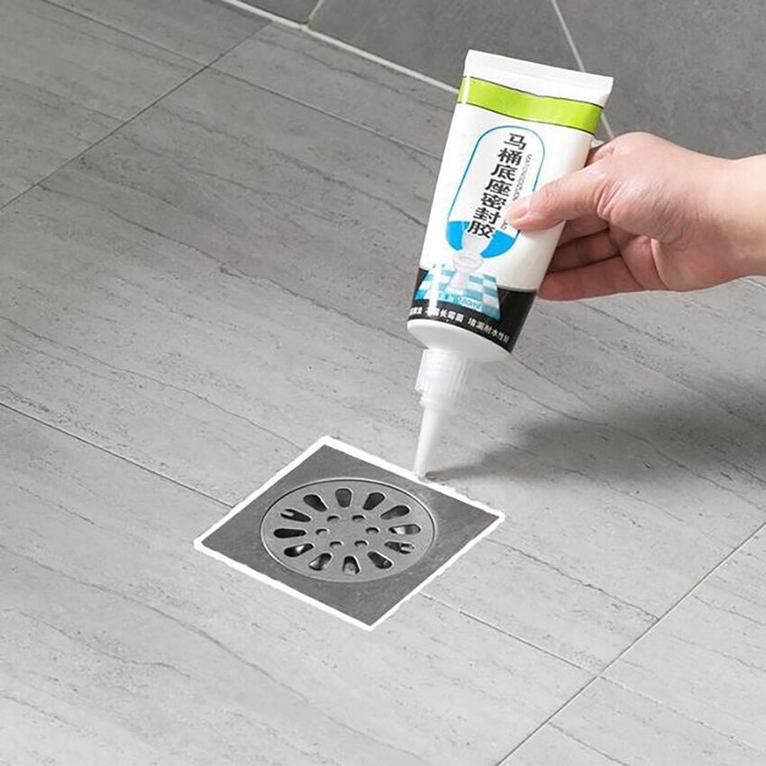 Bathroom Toilet Base Caulk Sealant Floor Tile Grout Refill Agent, Waterproof Ground Gap Sealer Repair Glue Tile Reform Grout